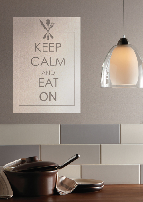 Keep Calm and Eat On Wall Decal