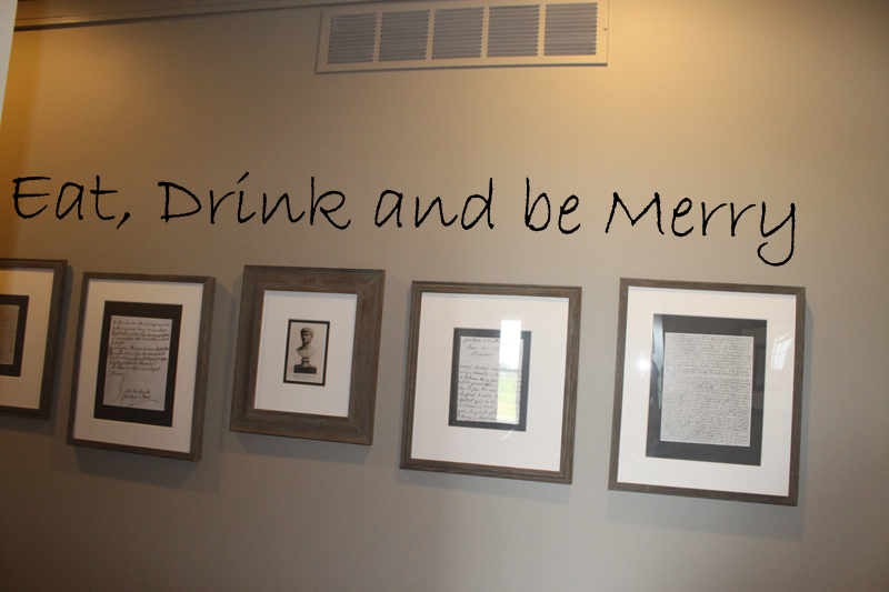 Eat Drink Be Merry Wall Decal