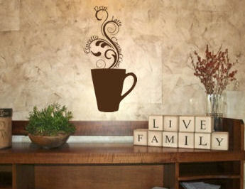 Steamy Coffee Mug I Wall Decal