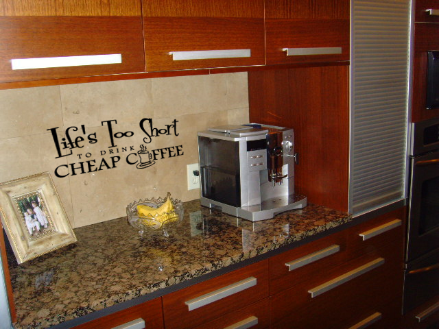 Cheap Coffee Wall Decal