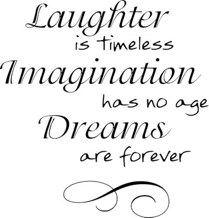 Laughter Is Timeless Wall Decal