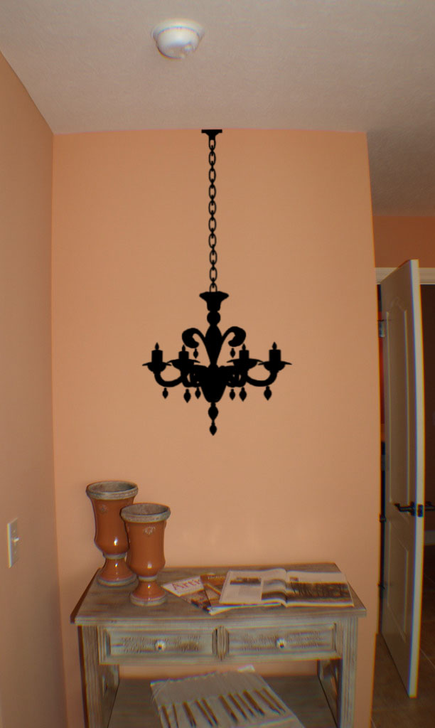 Chandelier 7 Light Wall Decal