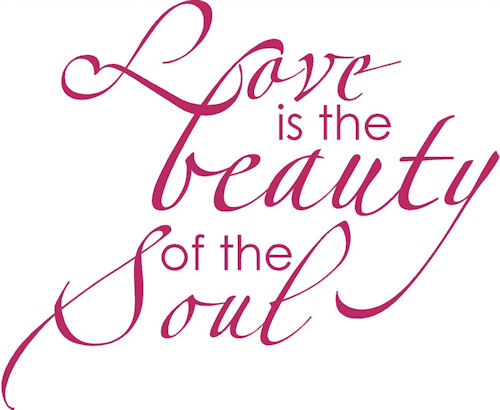 Love Beauty Soul | Wall Decal