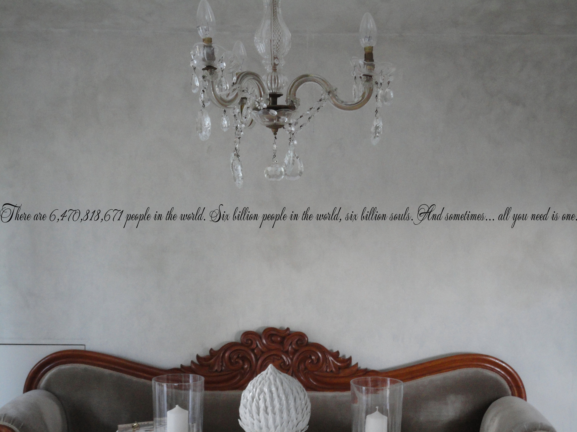 Six Billion People All You Need Is One Wall Decal