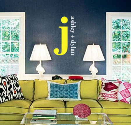 Married Monogram Wall Decal