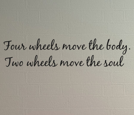 Two Wheels Move Soul Wall Decals  