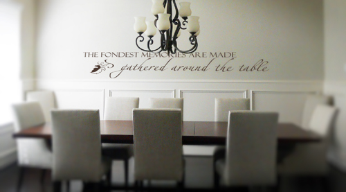 The Fondest Memories Are Made Dining Room Wall Decal