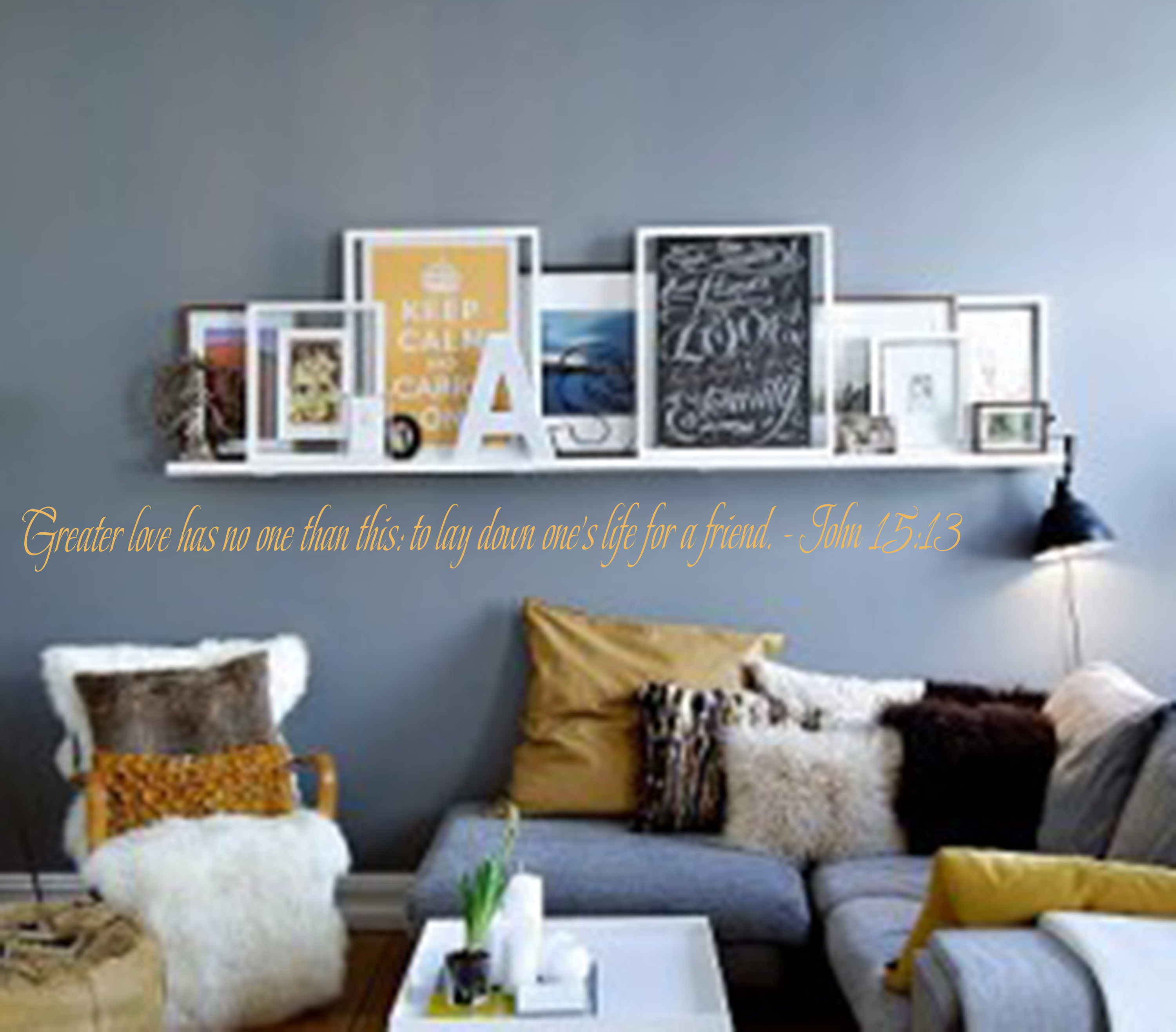 Lay Down One's Life Scripture Wall Decal