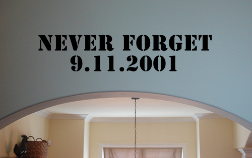 Never Forget Wall Decal 
