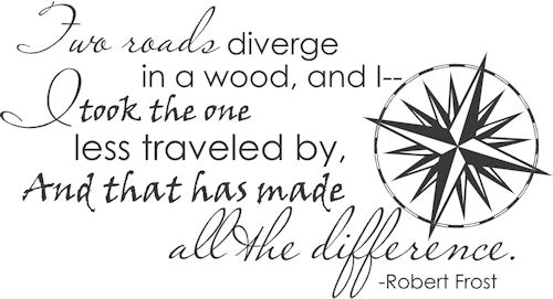 Two Roads Diverge | Wall Decals