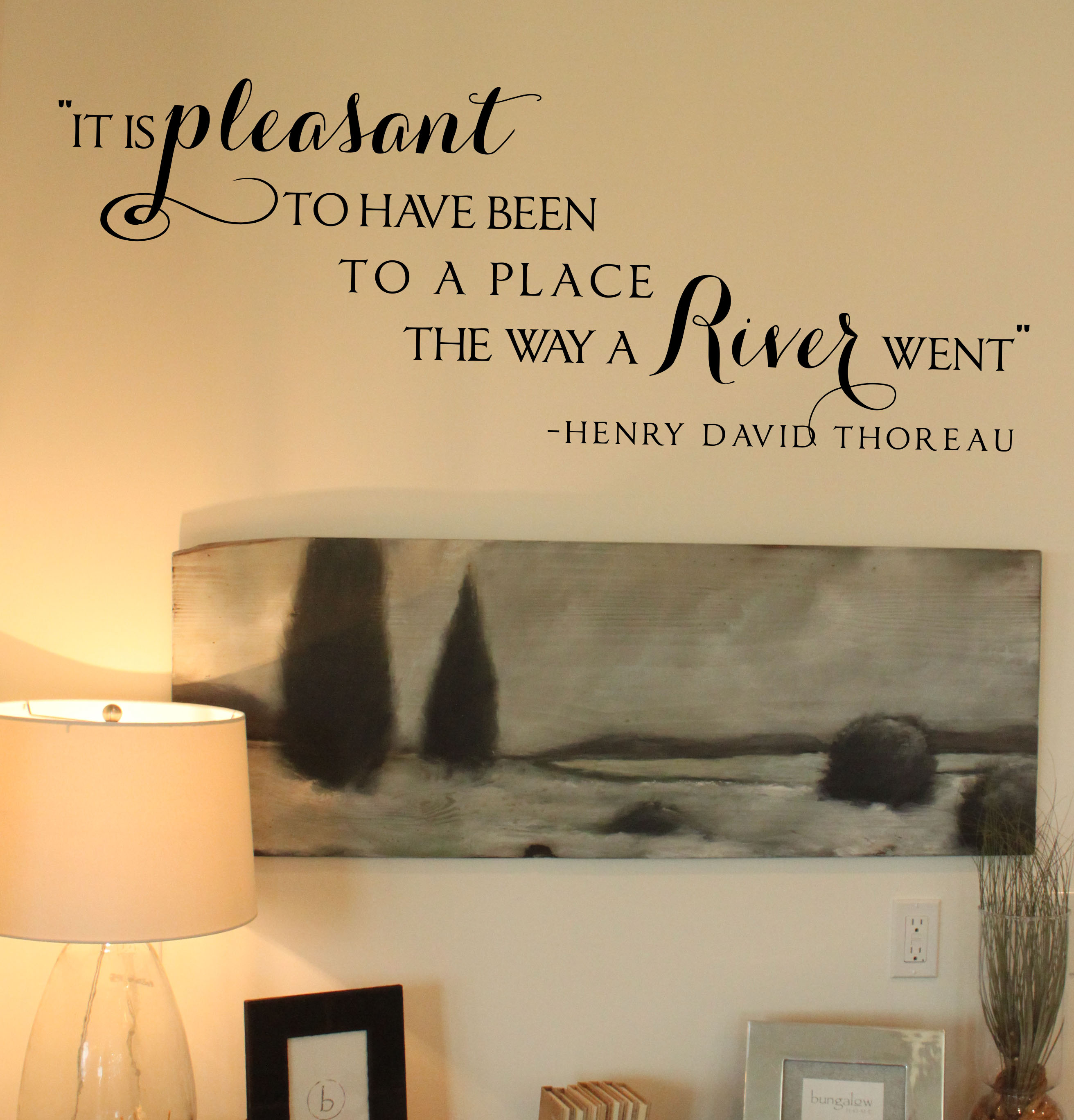 Henry Thoreau Quote Wall Decal 