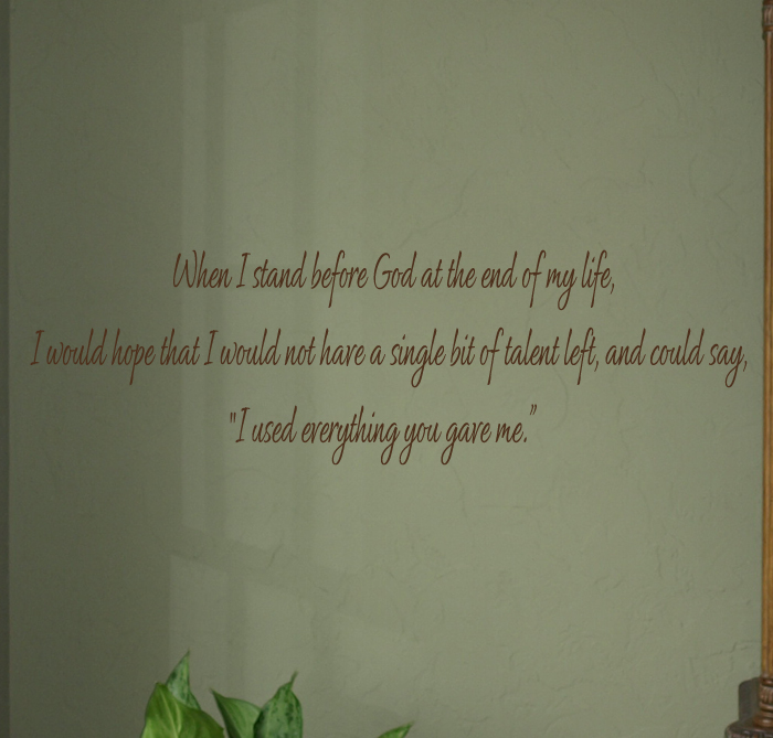 Everything You Gave Me Wall Decal  