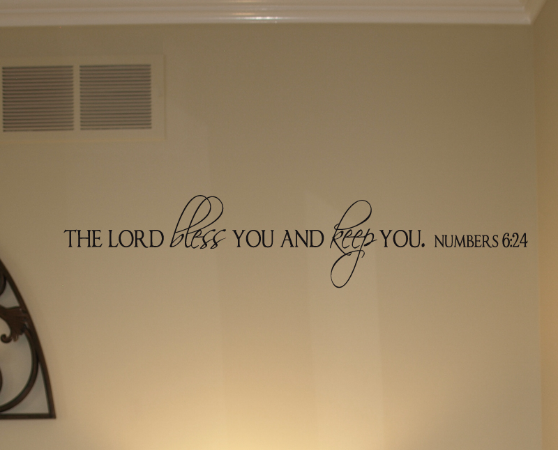 Lord Bless And Keep You Wall Decal   