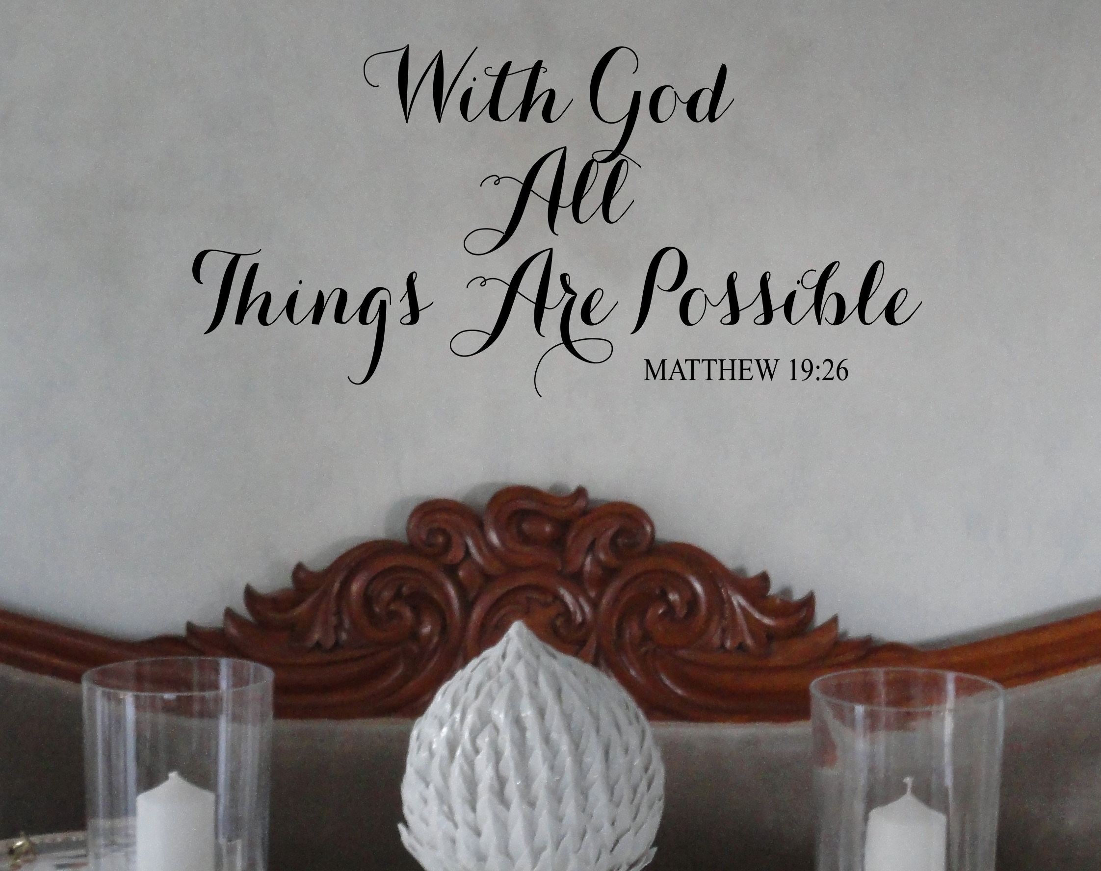 With God Wall Decal 