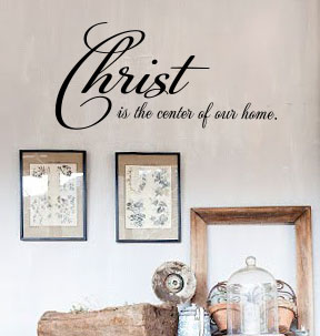 Christ in our Home Wall Decal 