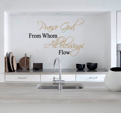 Praise God Wall Decal