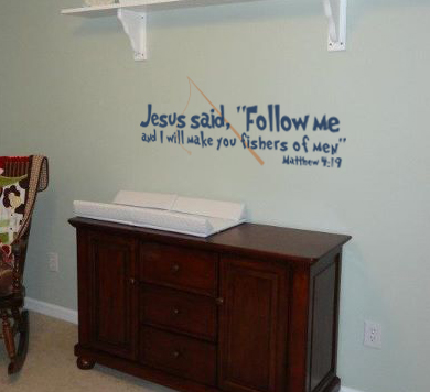 Jesus Said Follow Me Decal