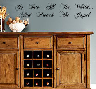 Preach The Gospel Wall Decal 