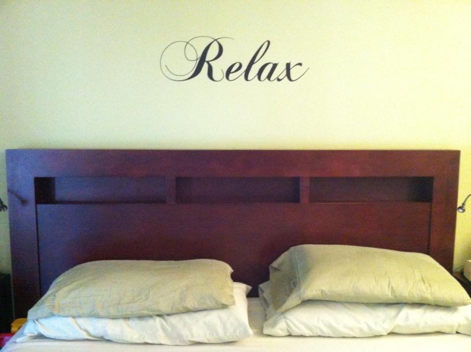 Relax Simply Words Decal