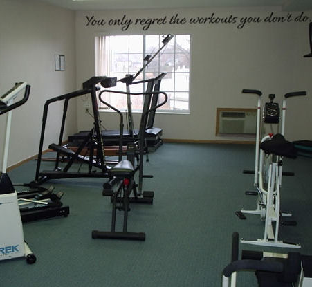 You Only Regret The Workouts Wall Decal