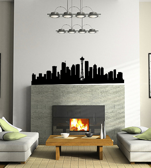 Seattle Skyline Wall Decal