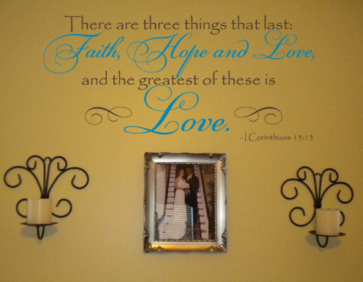 Corinthians Love Wall Decals