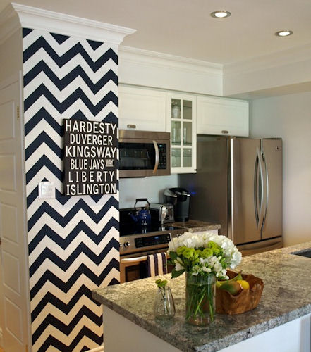 Chevron Wall Runner Decal   