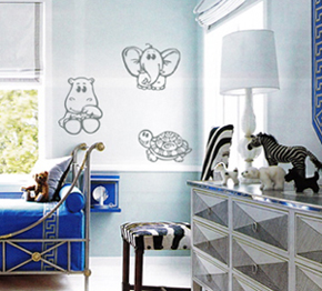Baby Animal Elephant Pack Wall Decal