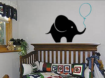 Balloon Elephant Wall Decals