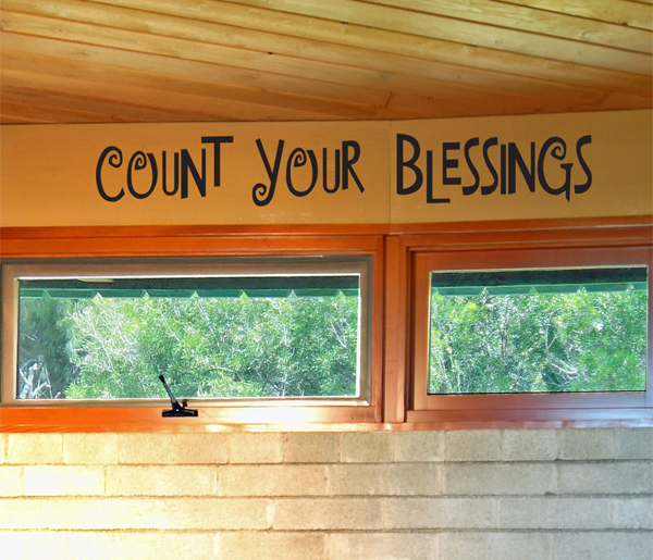 Count Your Blessings Wall Decals   