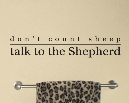 Talk to the Shepherd Wall Decal