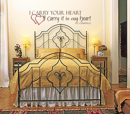Carry Heart In My Heart Cummings | Wall Decal