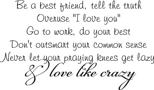 Love Like Crazy | Wall Decal