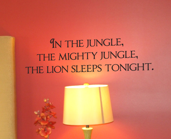 In The Jungle Wall Decal