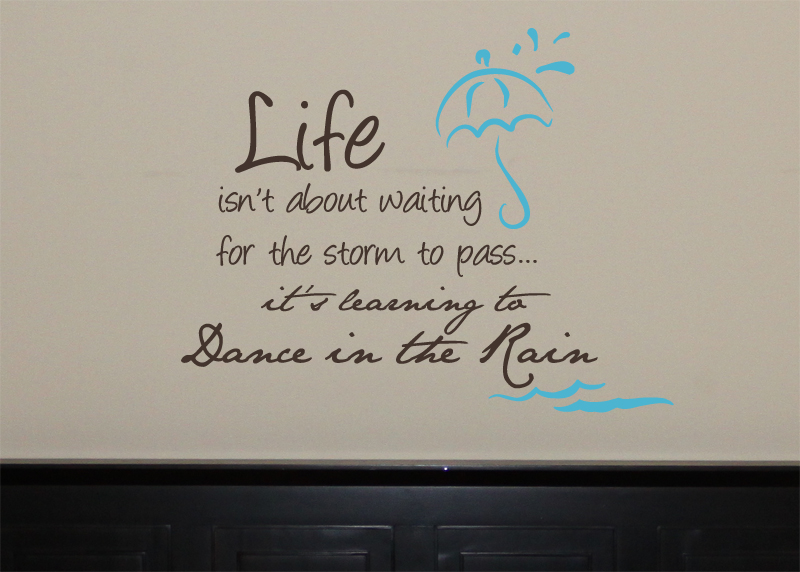 Dance in the Rain Wall Decal