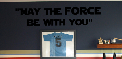 May The Force Wall Decal