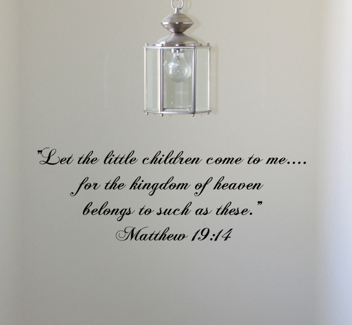 Little Children Come Wall Decals