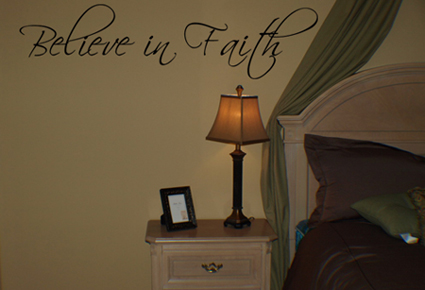 Believe in Faith Wall Decal