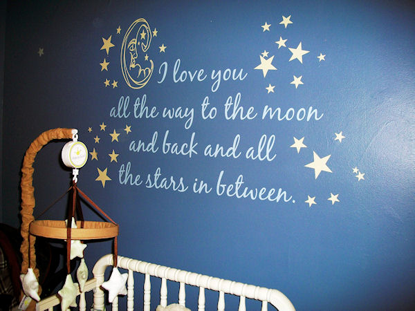 Moon & Back Wall Decals