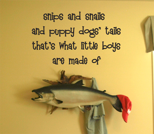 Little Boys Are Made Of Wall Decal
