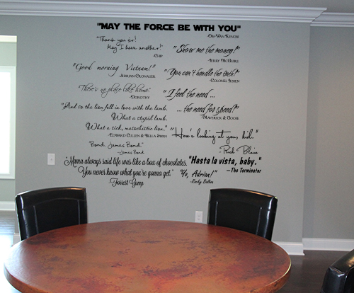 Movie Quotes Wall Decal