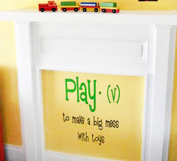 Play Definition Wall Decals