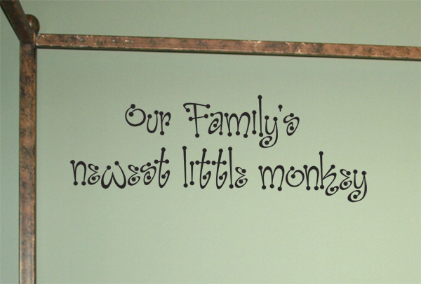 Families Newest Little Monkey Wall Decals   