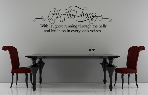 Bless This Home Wall Decal