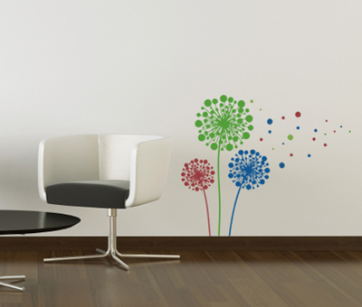 Dandelion Dots Wall Decal