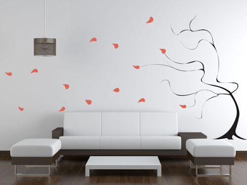 Windy Tree Giant Wall Decal