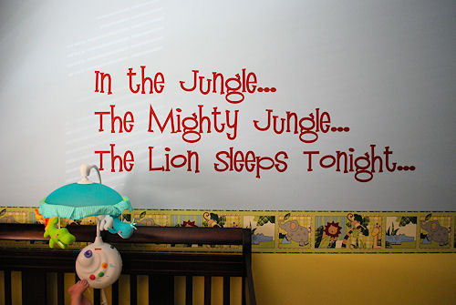 In The Jungle Wall Decal