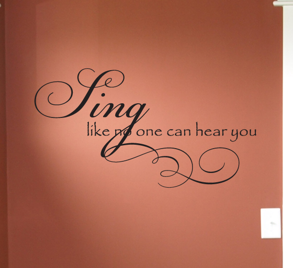 Sing Like No One Hear Wall Decals 