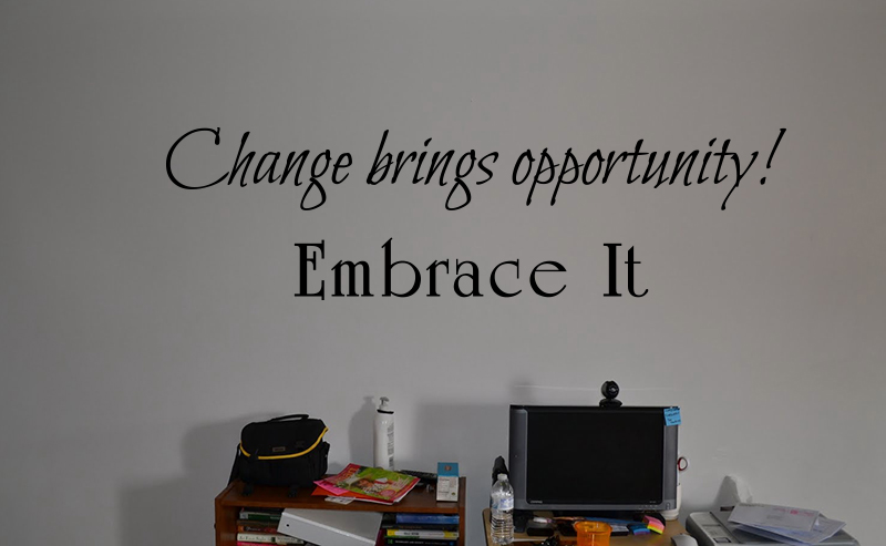 Changes Brings Opportunity Wall Decals   