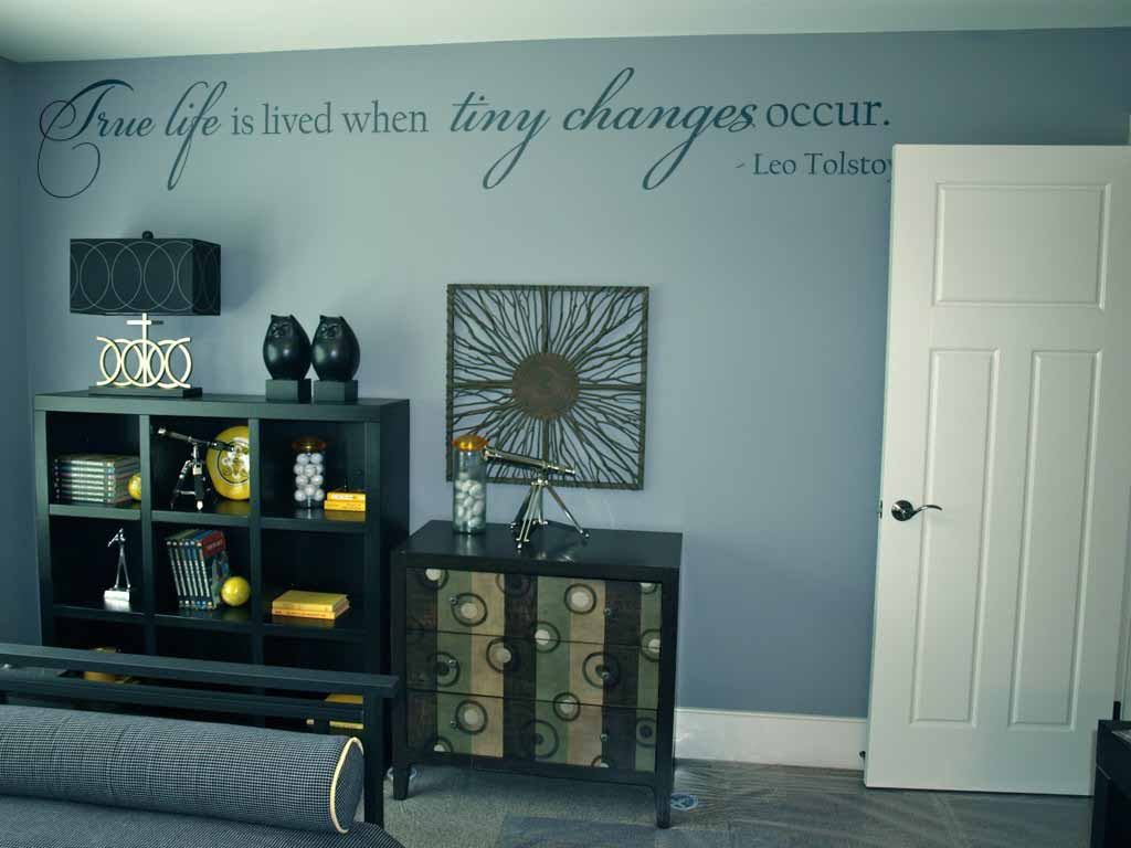 True Life Tiny Changes Occur Wall Decal 